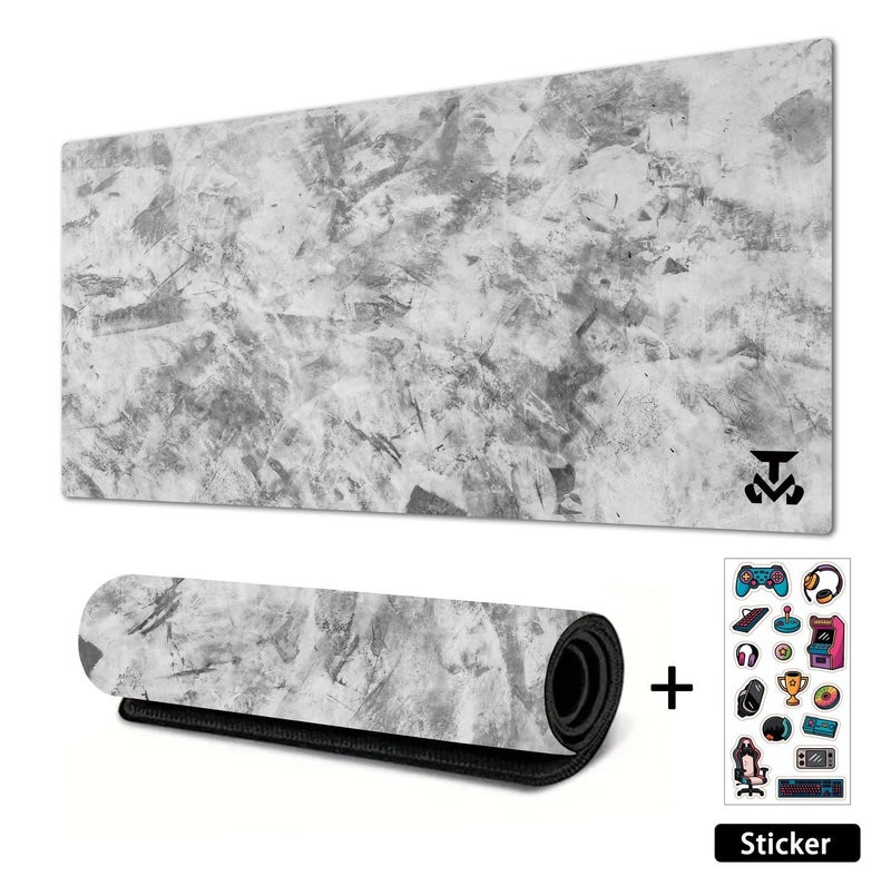 TrueMart Large Desk Mouse Pad, Waterproof Gaming Mouse Pad, 800 x 400 x 3mm, 31.5 x 11.8 x 0.157in, Gaming Mouse Pad, XXL Desk Mat, Non-Slip Desk Mat, XL Gaming Mouse Pad, Thick Rubber Desk Pad Mouse Pad, Suitable for Gaming, Office, and Home Use - Image 1